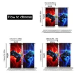 الستائر المطبوعة بتصميم فيديو جيمز