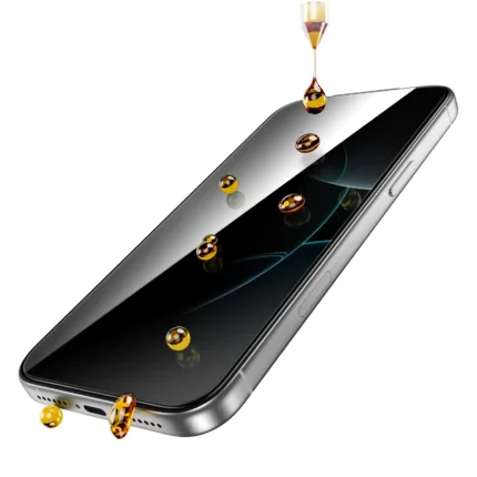 Green Lion 9H Steve Privacy Screen Protector واقي شاشة الخصوصية ايفون17 -اسود